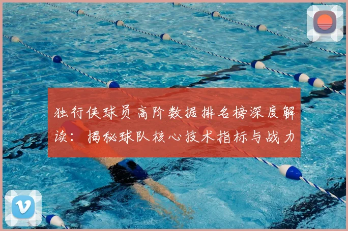 独行侠球员高阶数据排名榜深度解读：揭秘球队核心技术指标与战力